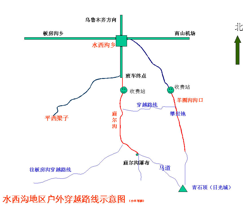 ˮ����������Խ·��ʾ��ͼ